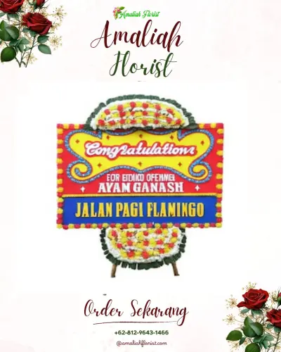 Bunga Papan Congratulation di Kebun Tebeng